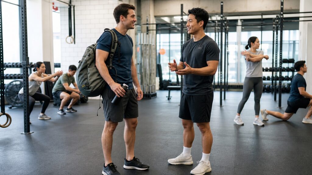 International visitor booking a CrossFit drop-in Seoul class