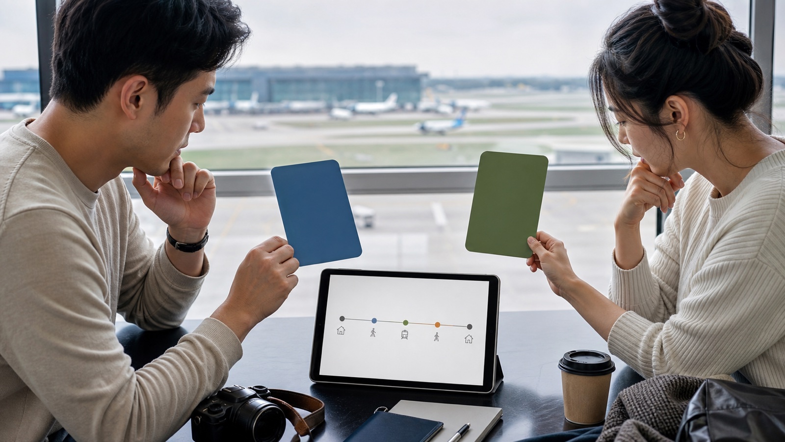 Travelers comparing Incheon and Gimpo airports