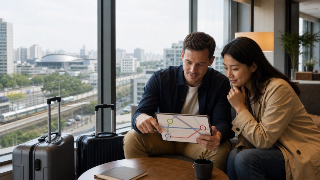 Travelers comparing western Seoul hotel areas