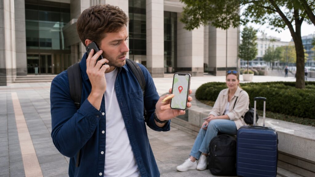 Traveler calling Korea emergency numbers